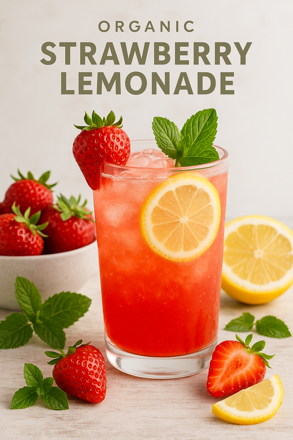 organic strawberry lemonade